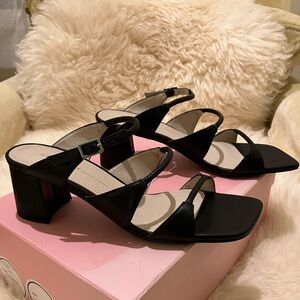 Intentionally Blank - Elegant Black Strappy Heels